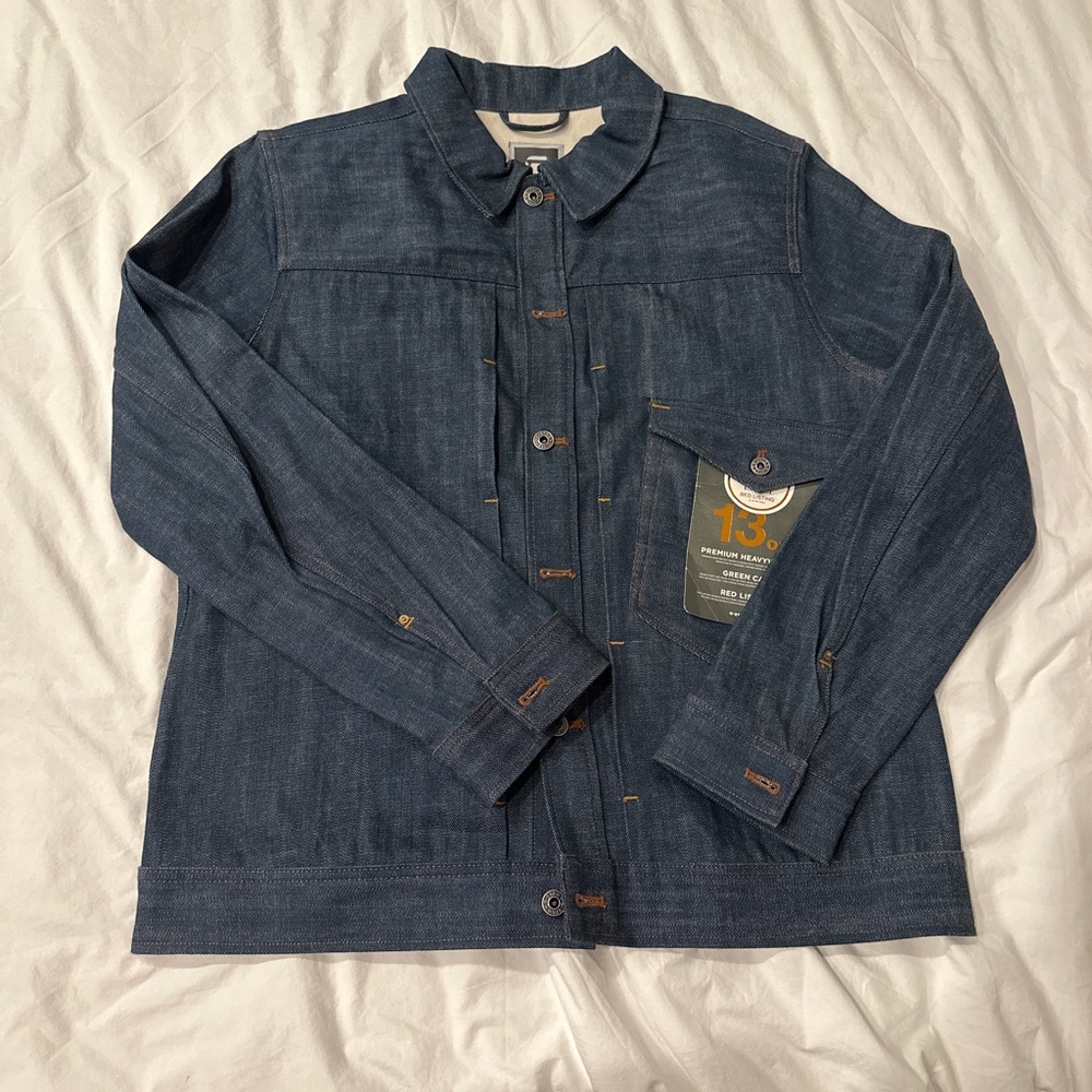 BNWT G Star Raw Mens Full Button Denim Jean Jacket Size XXL